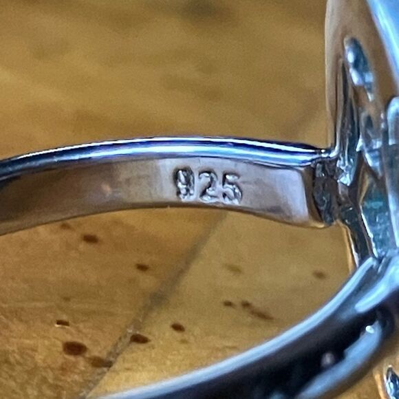 Russian Amazonite Sterling Silver Ring Size 5.75 - Picture 6 of 10